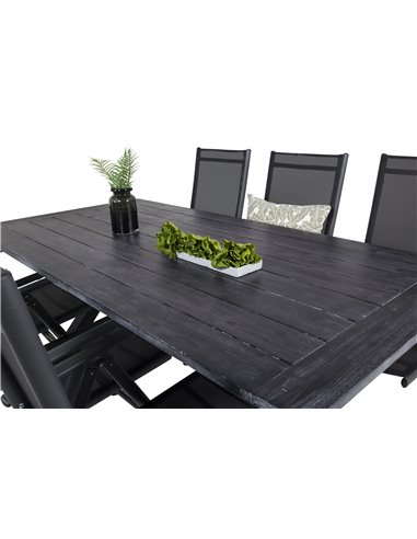 Matgrupp Rives med Break matstolar, 200 × 100 cm