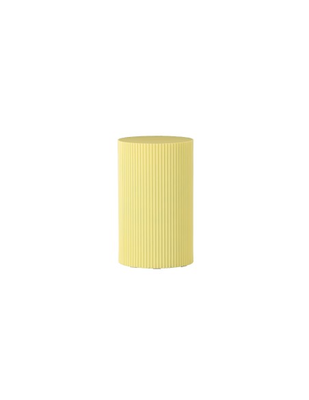 Runt sidobord Lenox, Ø30,5 cm, Yellow