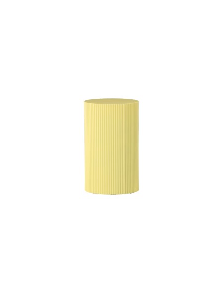 Runt sidobord Lenox, Ø30,5 cm, Yellow