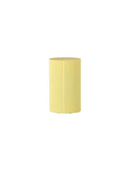 Runt sidobord Lenox, Ø30,5 cm, Yellow