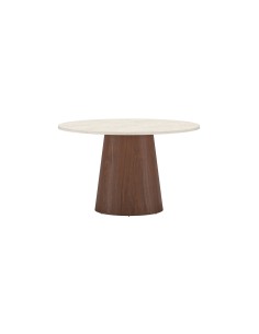 Runt matbord Lanzo, Ø120 cm, Beige