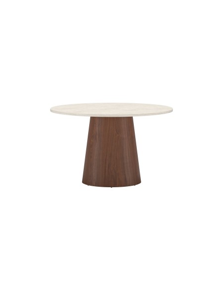 Runt matbord Lanzo, Ø120 cm, Beige