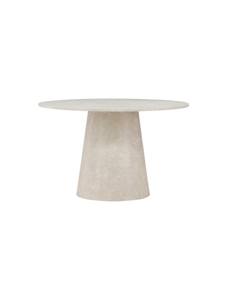 Runt matbord Lanzo, Ø120 cm, Beige