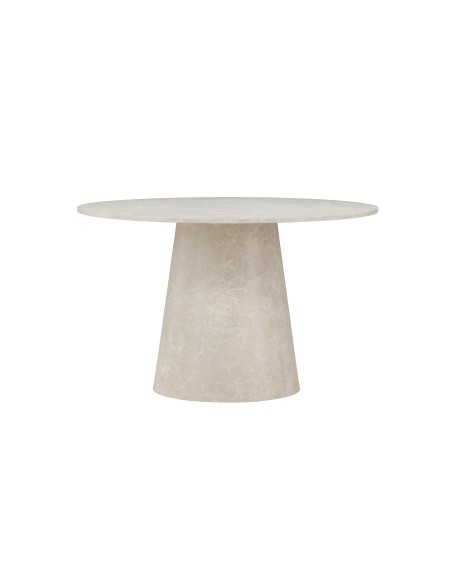 Runt matbord Lanzo, Ø120 cm, Beige