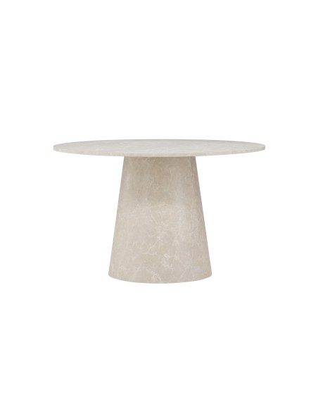Runt matbord Lanzo, Ø120 cm, Beige