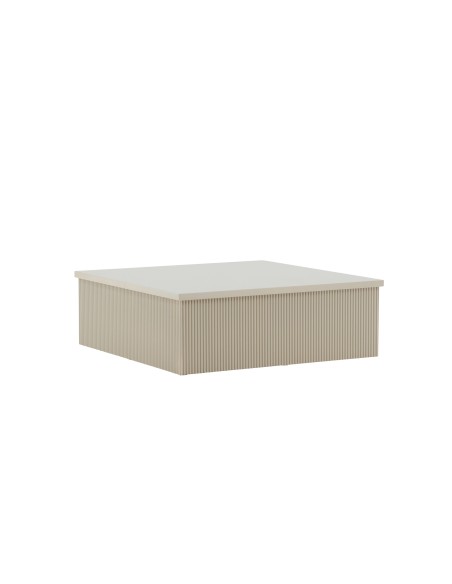 Soffbord Lenox, 90 × 90 cm, Beige