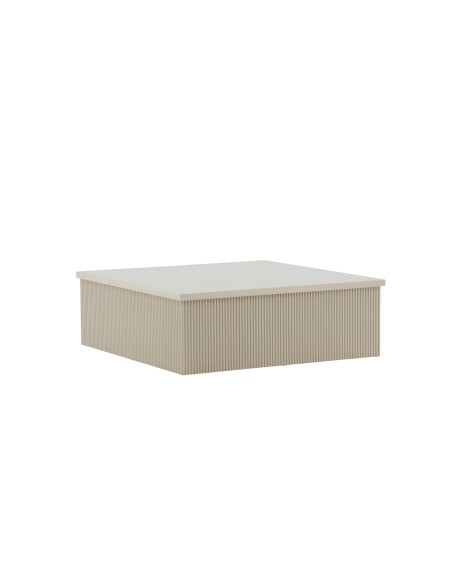Soffbord Lenox, 90 × 90 cm, Beige