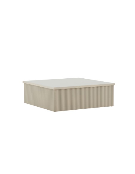 Soffbord Lenox, 90 × 90 cm, Beige