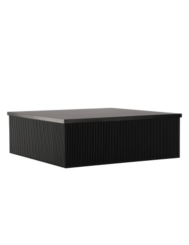 Soffbord Lenox, 90 × 90 cm, Svart