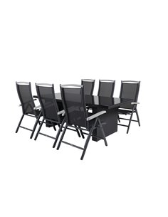 Matgrupp Padova med Albany matstolar, 200 × 100 cm 2