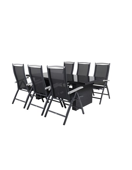Matgrupp Padova med Albany matstolar, 200 × 100 cm