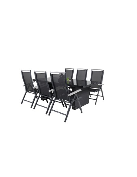 Matgrupp Padova med Albany matstolar, 200 × 100 cm