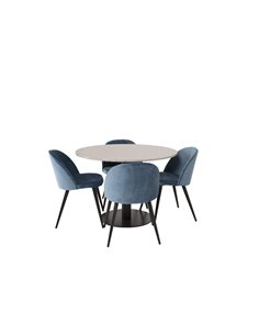 Matgrupp Razzia med Velvet matstolar