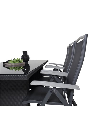 Matgrupp Padova med Albany matstolar, 200 × 100 cm
