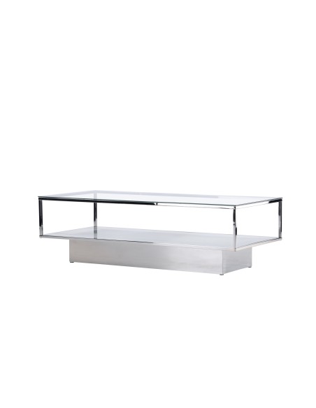 Soffbord Maglehem, 130 × 60 cm, Transparent