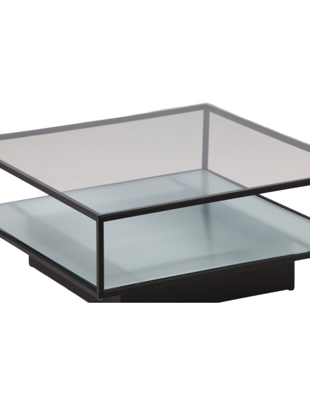 Soffbord Maglehem, 90 × 90 cm, Svart