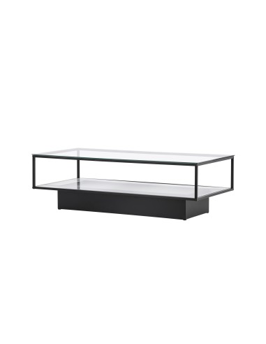 Soffbord Maglehem, 130 × 60 cm, Svart