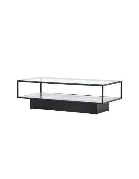 Soffbord Maglehem, 130 × 60 cm, Svart
