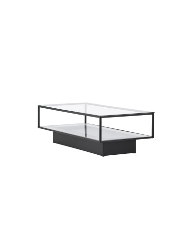 Soffbord Maglehem, 130 × 60 cm, Svart