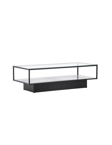 Soffbord Maglehem, 130 × 60 cm, Svart
