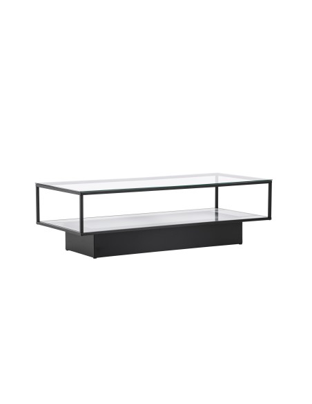 Soffbord Maglehem, 130 × 60 cm, Svart