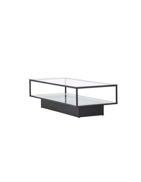 Soffbord Maglehem, 130 × 60 cm, Svart