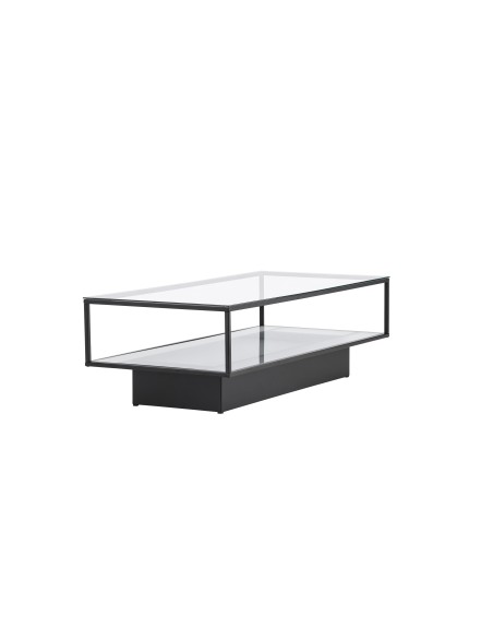 Soffbord Maglehem, 130 × 60 cm, Svart