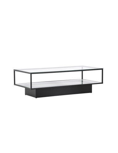 Soffbord Maglehem, 130 × 60 cm, Svart