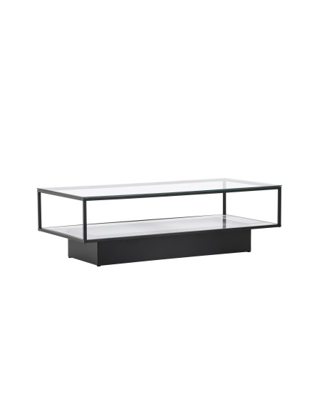 Soffbord Maglehem, 130 × 60 cm, Svart