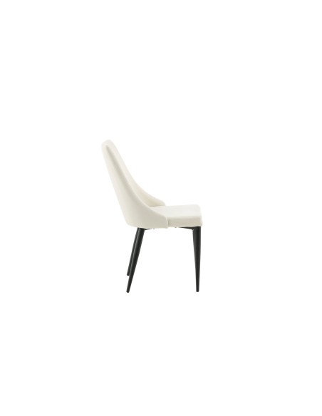 Matstol Leone, Beige/Svart