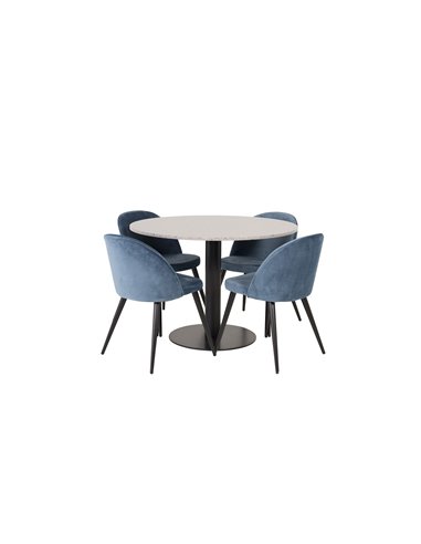Matgrupp Razzia med Velvet matstolar