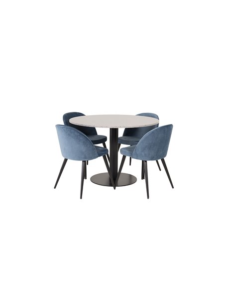 Matgrupp Razzia med Velvet matstolar