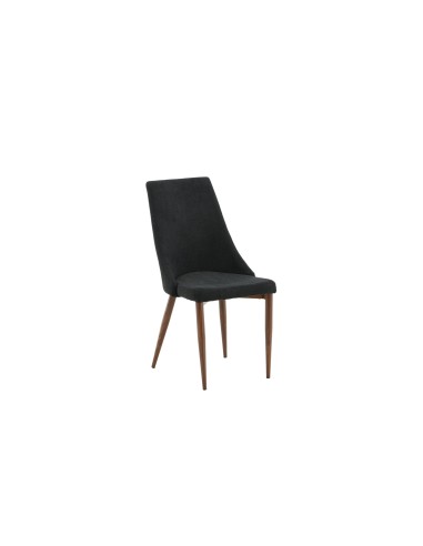 Matstol Leone, Svart/Natur