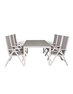 Matgrupp Levels med Break matstolar, 160 × 100 cm