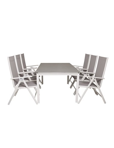 Matgrupp Levels med Break matstolar, 160 × 100 cm
