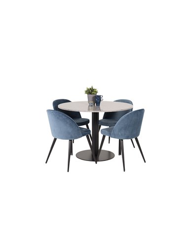 Matgrupp Razzia med Velvet matstolar