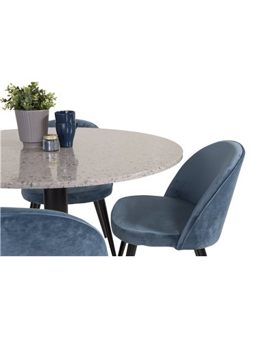 Matgrupp Razzia med Velvet matstolar