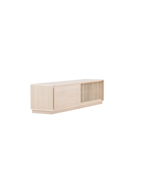 TV-bänk Lugo, 180 cm, Vitlaserad