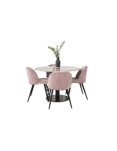 Matgrupp Razzia med Velvet matstolar
