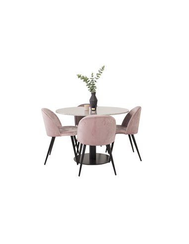 Matgrupp Razzia med Velvet matstolar