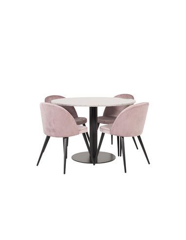 Matgrupp Razzia med Velvet matstolar