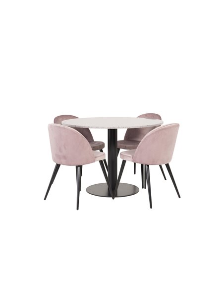 Matgrupp Razzia med Velvet matstolar