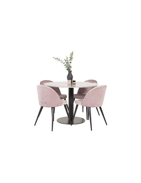 Matgrupp Razzia med Velvet matstolar