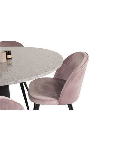 Matgrupp Razzia med Velvet matstolar