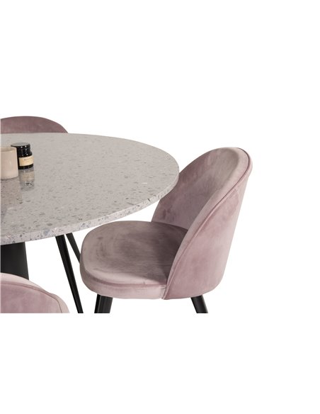 Matgrupp Razzia med Velvet matstolar