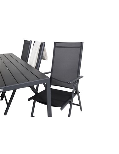 Matgrupp Break med Break matstolar, 205 × 90 cm