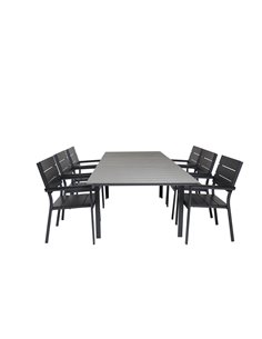 Matgrupp Levels med Levels matstolar, 160 × 100 cm