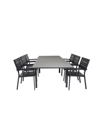 Matgrupp Levels med Levels matstolar, 160 × 100 cm