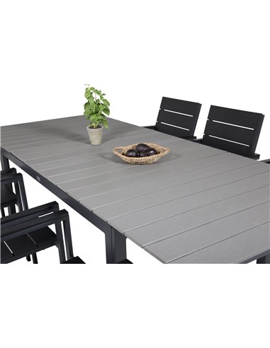 Matgrupp Levels med Levels matstolar, 160 × 100 cm