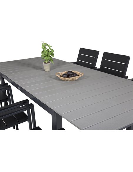 Matgrupp Levels med Levels matstolar, 160 × 100 cm